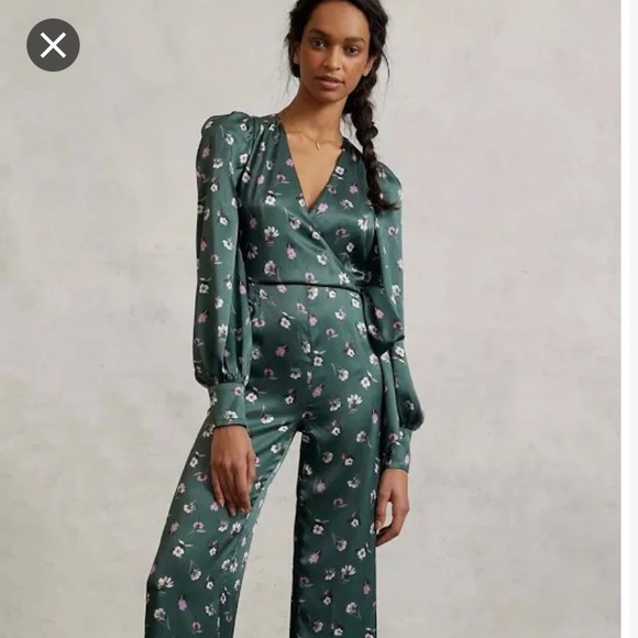 ML Monique Lhuillier Lorilei floral jumpsuit - Picture 5 of 8